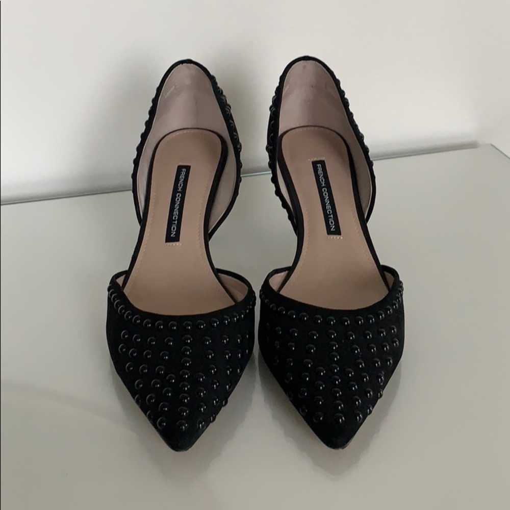 French Connection Efina Studded D’Orsay Pump